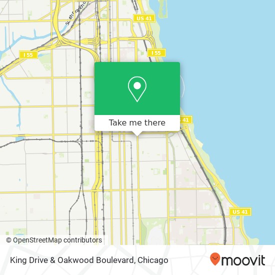 King Drive & Oakwood Boulevard map