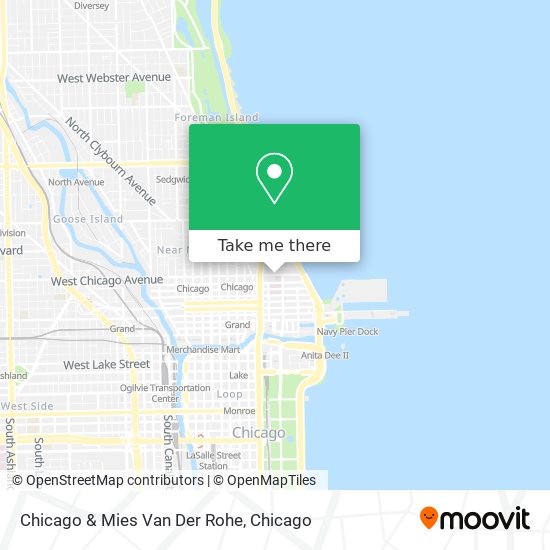Mapa de Chicago & Mies Van Der Rohe