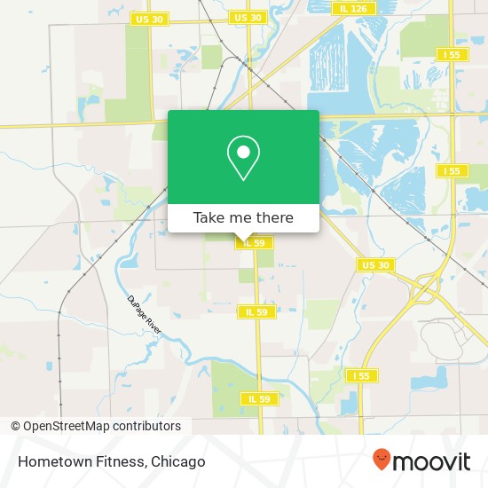 Hometown Fitness map