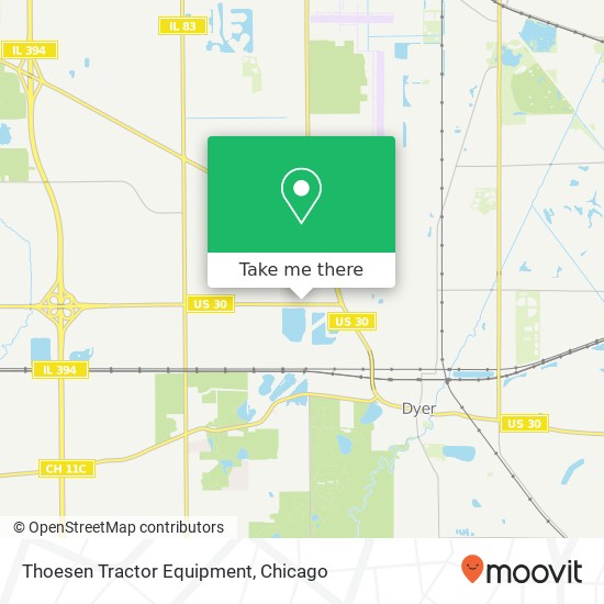 Mapa de Thoesen Tractor  Equipment