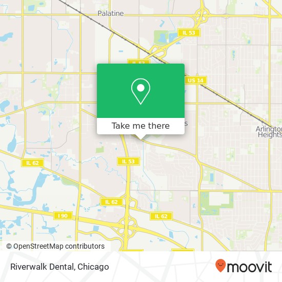 Riverwalk Dental map