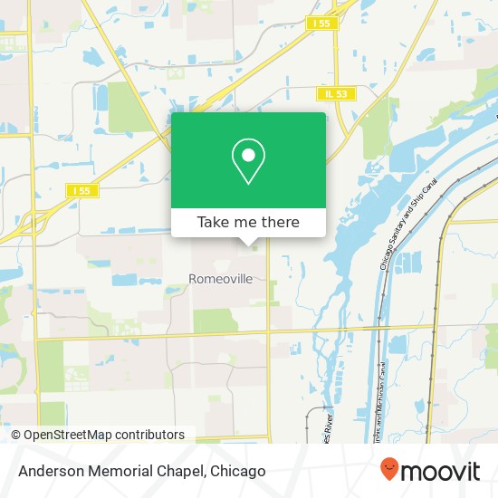 Anderson Memorial Chapel map