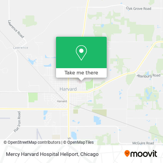 Mapa de Mercy Harvard Hospital Heliport