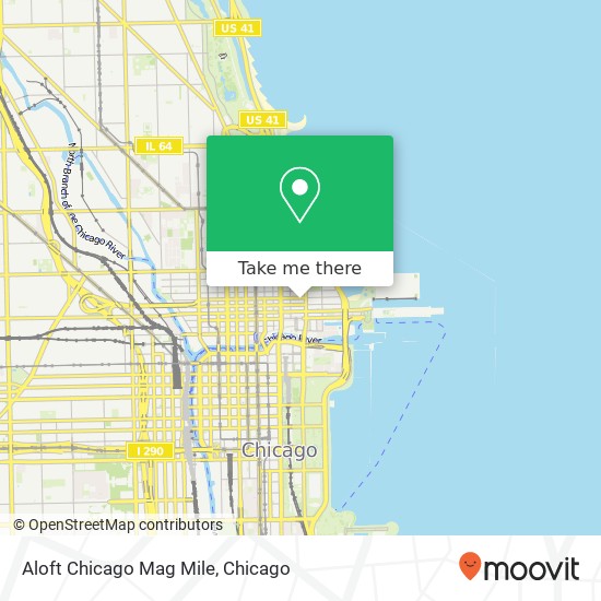 Aloft Chicago Mag Mile map