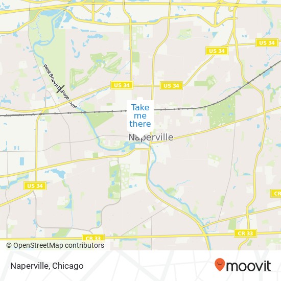 Mapa de Naperville