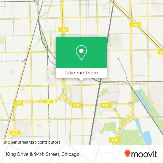 King Drive & 94th Street map