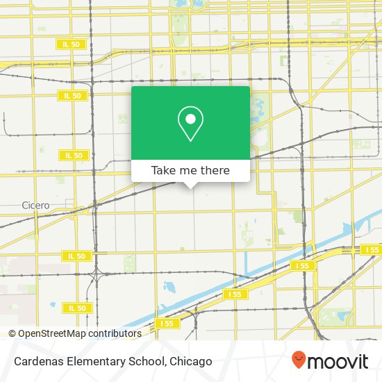 Cardenas Elementary School map