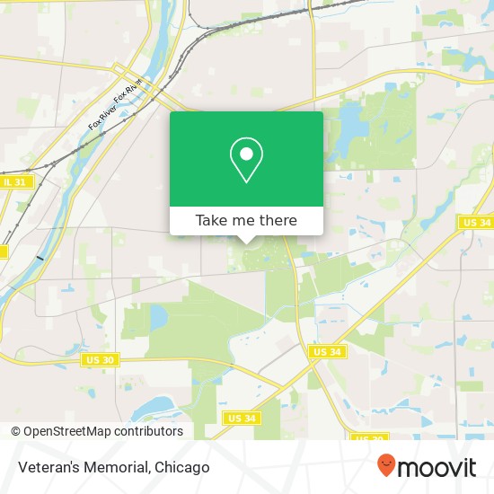 Mapa de Veteran's Memorial