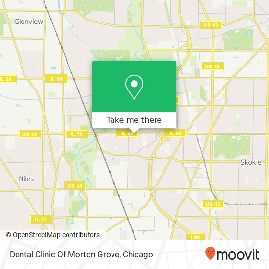 Mapa de Dental Clinic Of Morton Grove