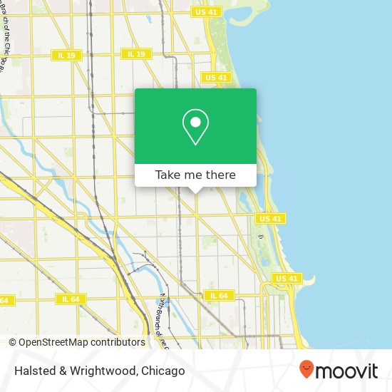 Halsted & Wrightwood map