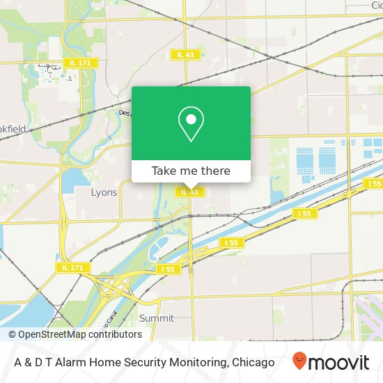 A & D T Alarm Home Security Monitoring map