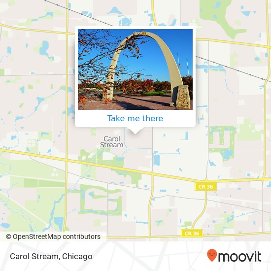 Carol Stream map