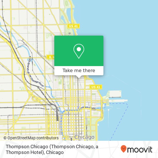 Mapa de Thompson Chicago (Thompson Chicago, a Thompson Hotel)