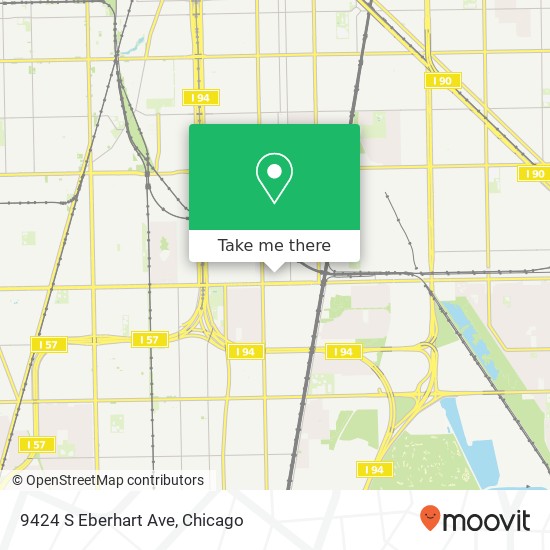 Mapa de 9424 S Eberhart Ave