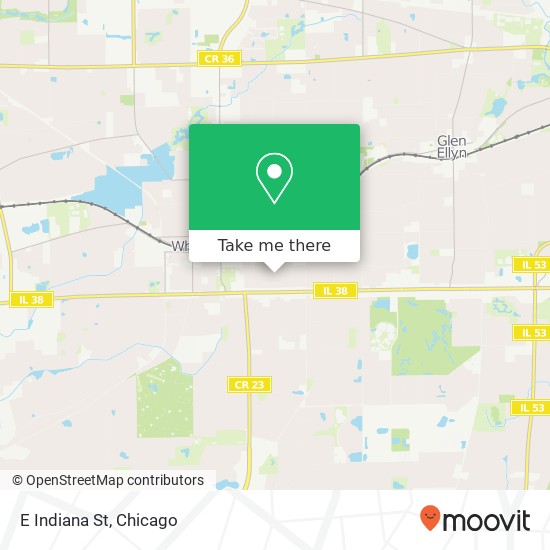 E Indiana St map