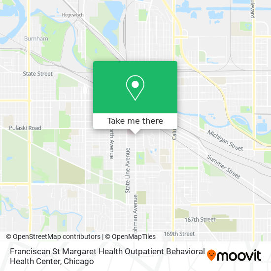 Mapa de Franciscan St Margaret Health Outpatient Behavioral Health Center