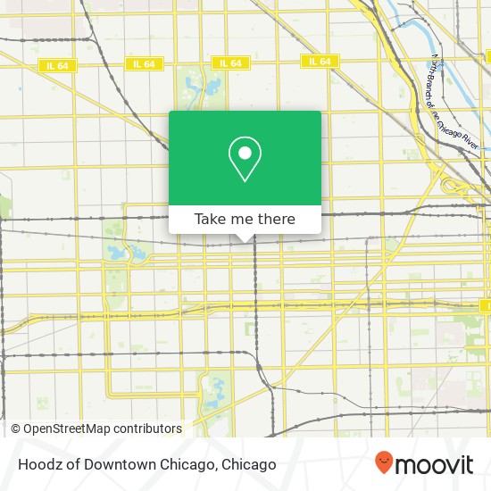 Mapa de Hoodz of Downtown Chicago