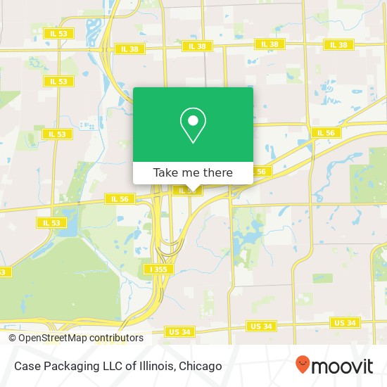 Mapa de Case Packaging LLC of Illinois