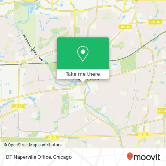 Mapa de DT Naperville Office