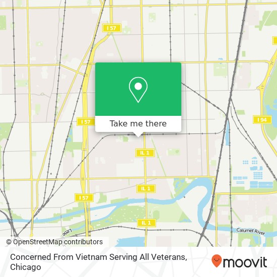Concerned From Vietnam Serving All Veterans map
