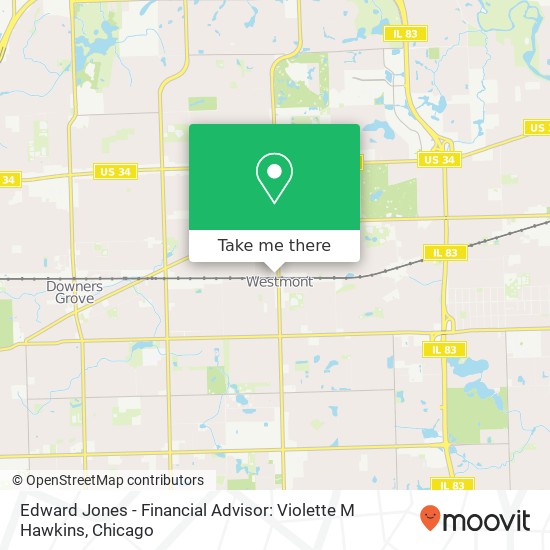 Mapa de Edward Jones - Financial Advisor: Violette M Hawkins