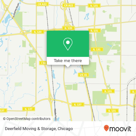 Mapa de Deerfield Moving & Storage