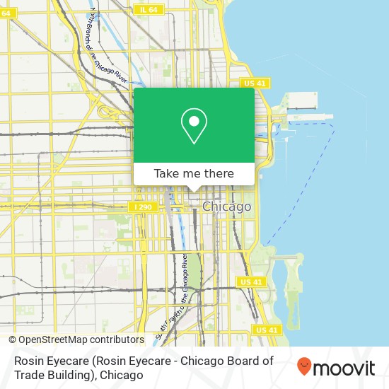 Mapa de Rosin Eyecare (Rosin Eyecare - Chicago Board of Trade Building)