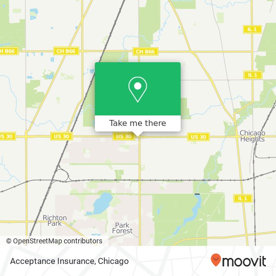 Acceptance Insurance map