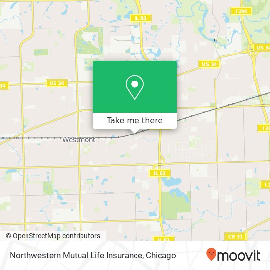 Northwestern Mutual Life Insurance map