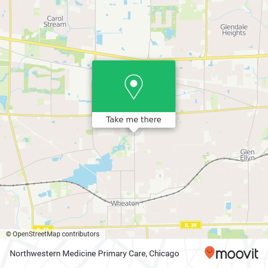 Mapa de Northwestern Medicine Primary Care