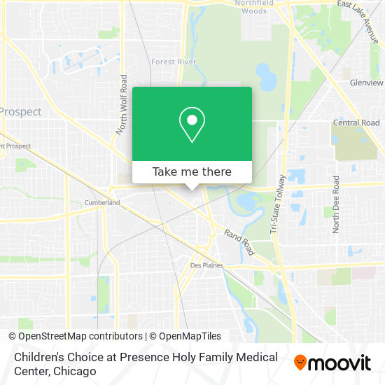 Children's Choice at Presence Holy Family Medical Center map
