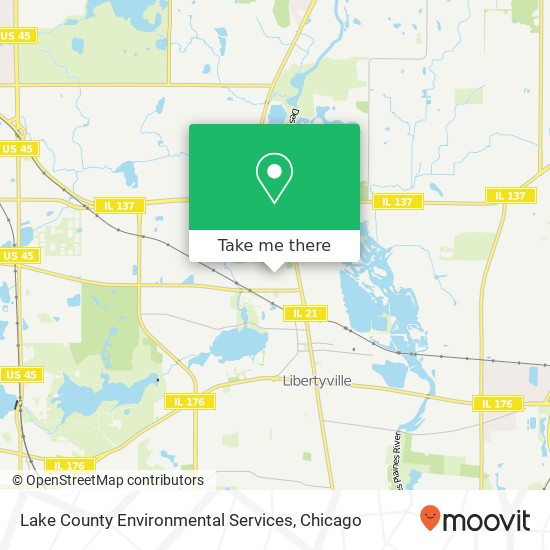 Lake County Environmental Services map