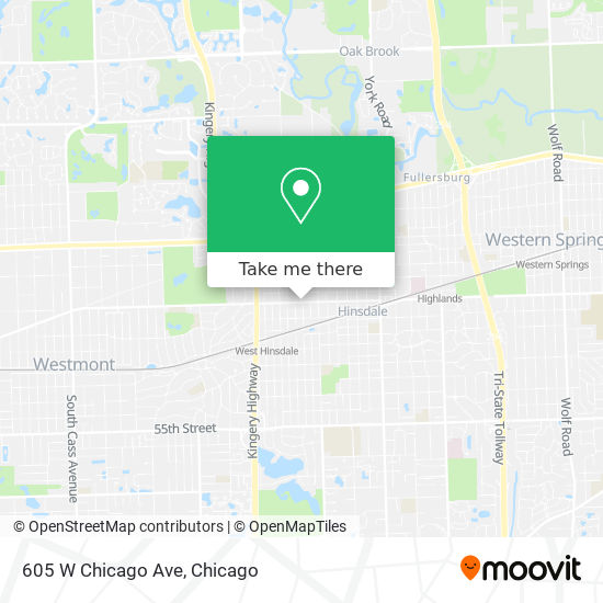 Mapa de 605 W Chicago Ave