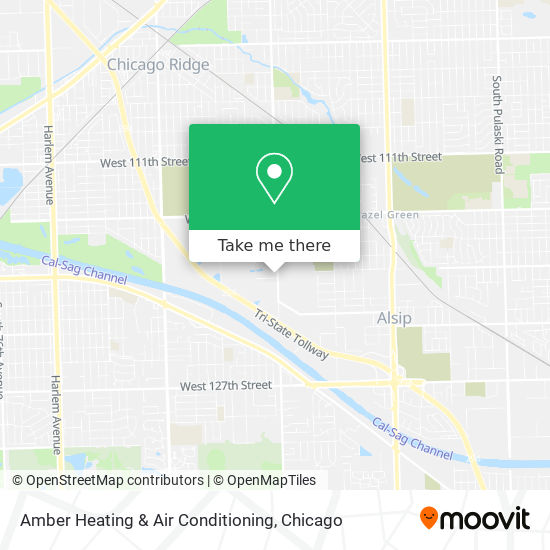 Amber Heating & Air Conditioning map