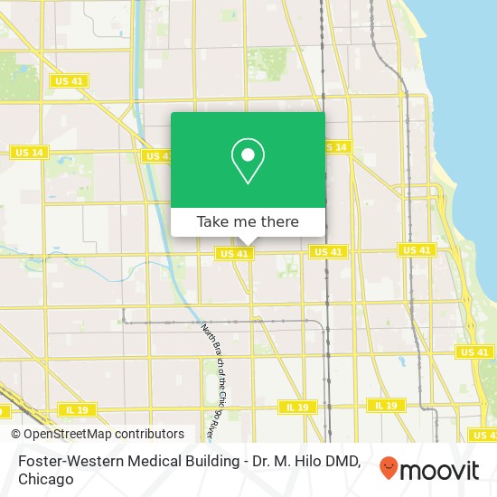 Foster-Western Medical Building - Dr. M. Hilo DMD map