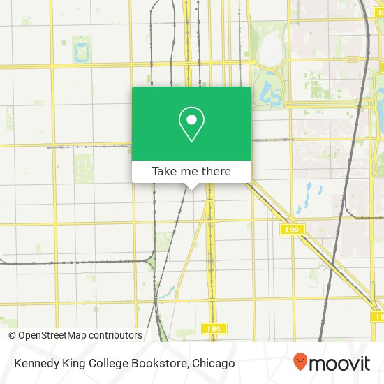 Kennedy King College Bookstore map