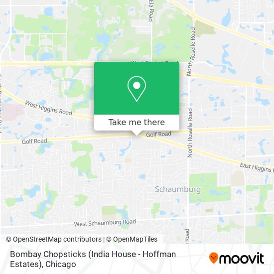 Mapa de Bombay Chopsticks (India House - Hoffman Estates)