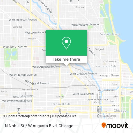 N Noble St / W Augusta Blvd map