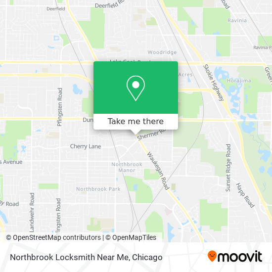 Mapa de Northbrook Locksmith Near Me