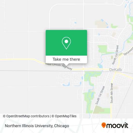 Mapa de Northern Illinois University