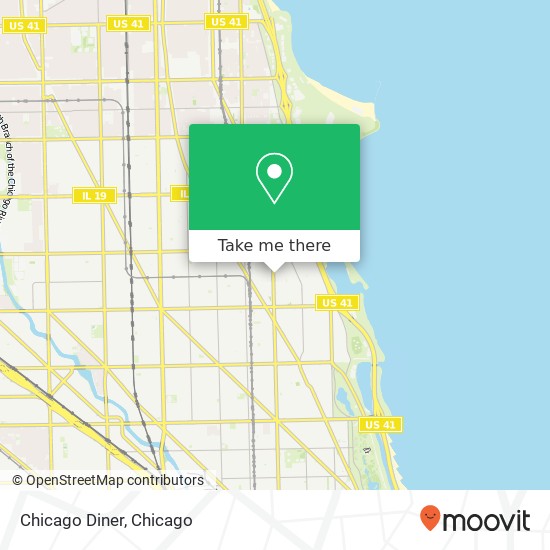 Chicago Diner map