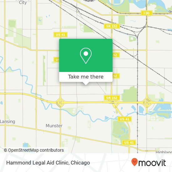Mapa de Hammond Legal Aid Clinic