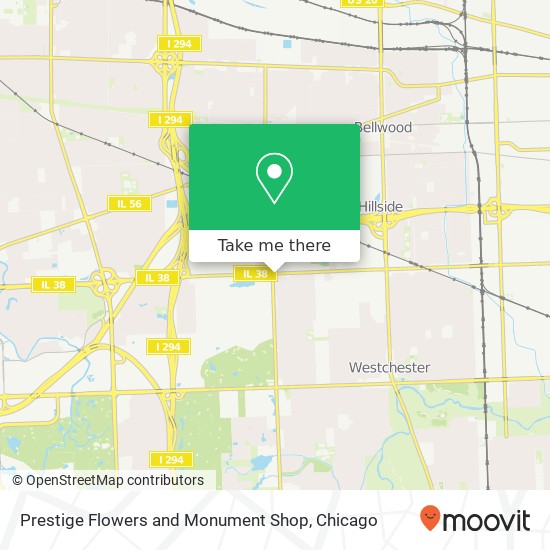 Prestige Flowers and Monument Shop map