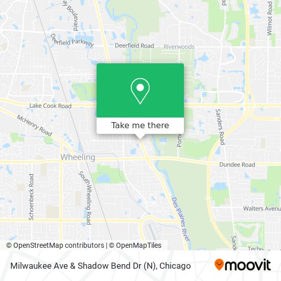 Mapa de Milwaukee Ave & Shadow Bend Dr (N)