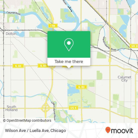 Mapa de Wilson Ave / Luella Ave