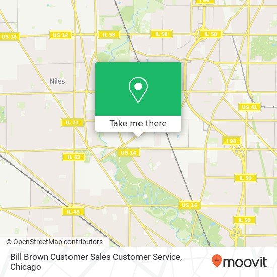 Bill Brown Customer Sales Customer Service map