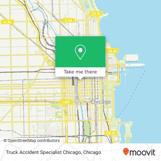 Truck Accident Specialist Chicago map