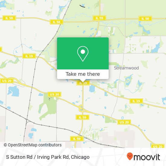 Mapa de S Sutton Rd / Irving Park Rd