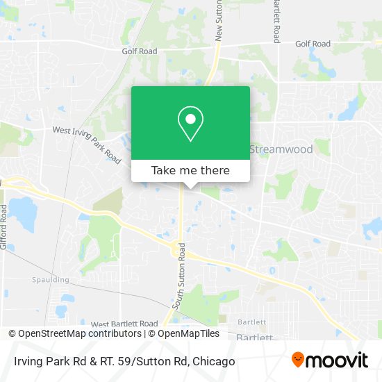 Irving Park Rd & RT. 59 / Sutton Rd map