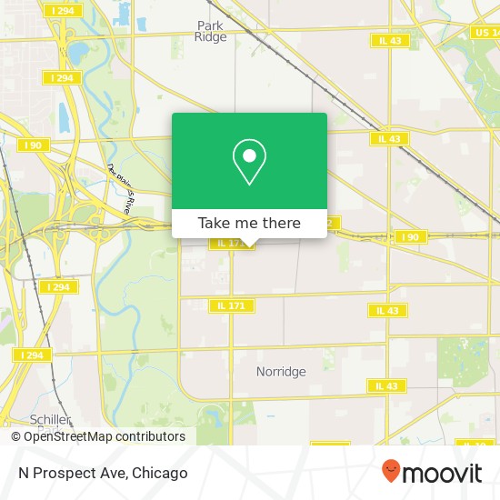 Mapa de N Prospect Ave